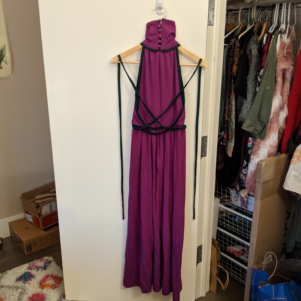 Vintage Grecian-style Maxi Dress